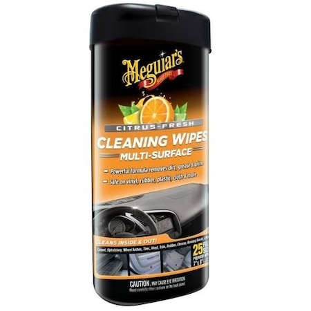 Meguiars Use To Remove Touch Dirt And Grime Single Canister Of 25 Wipes G190600